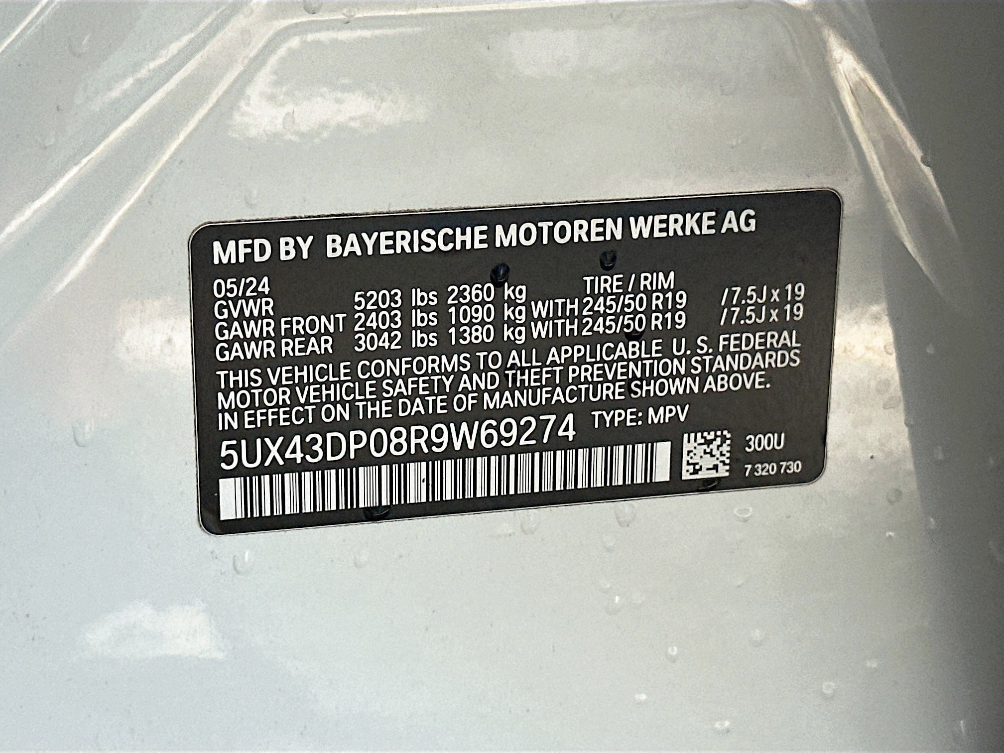 Certified 2024 BMW X3 sDrive30i w/ Convenience Package RWD image 34
