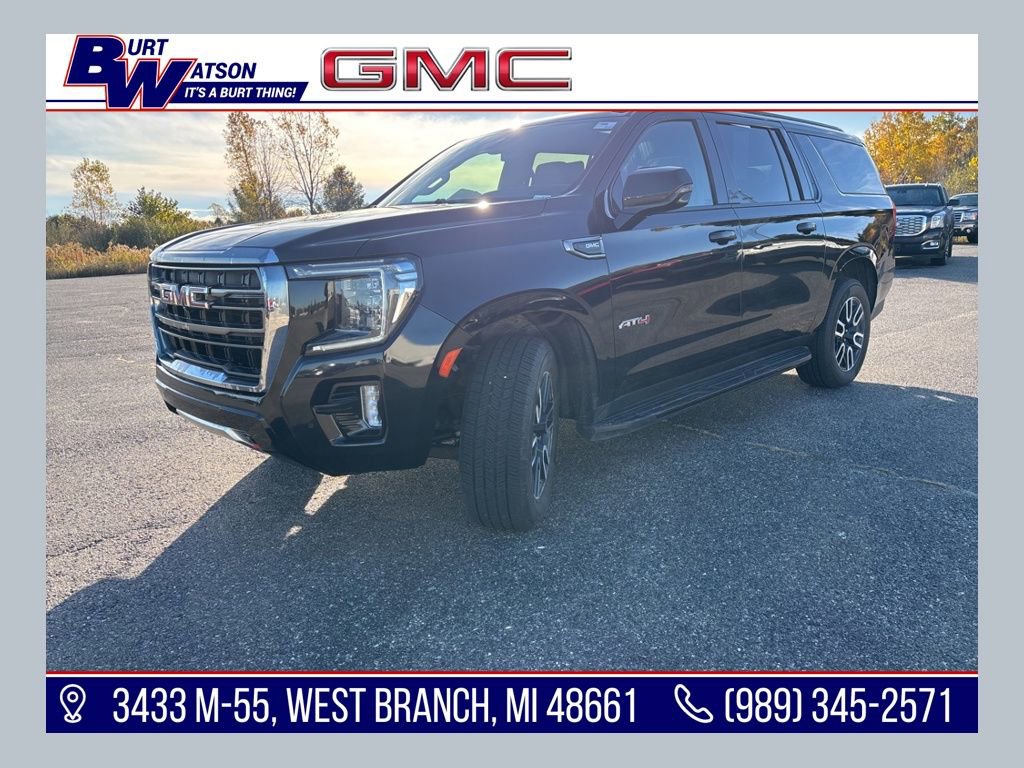 Used 2021 GMC Yukon XL AT4 w/ Rear Media and Nav Package