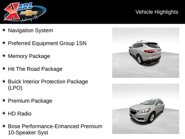 Certified 2018 Buick Enclave Premium w/ LPO, Hit The Road Package AWD/4WD image 2