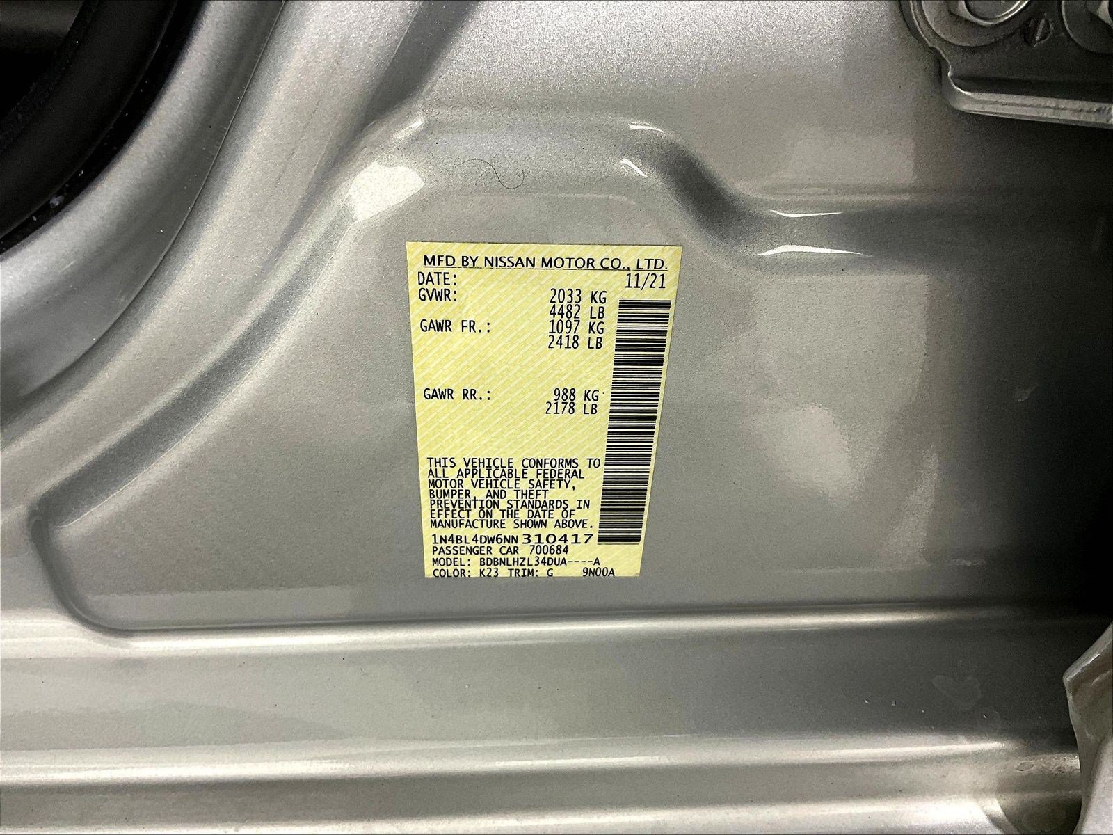Certified 2022 Nissan Altima 2.5 SV AWD/4WD image 19