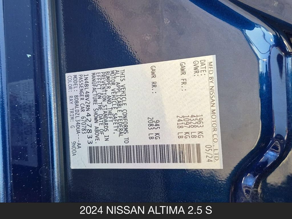 Certified 2024 Nissan Altima 2.5 S FWD image 24