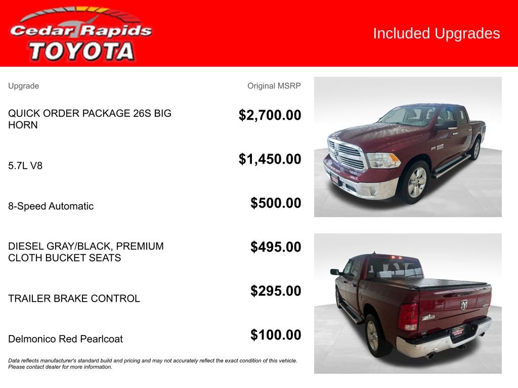 Used 2018 RAM 1500 Big Horn AWD/4WD image 6