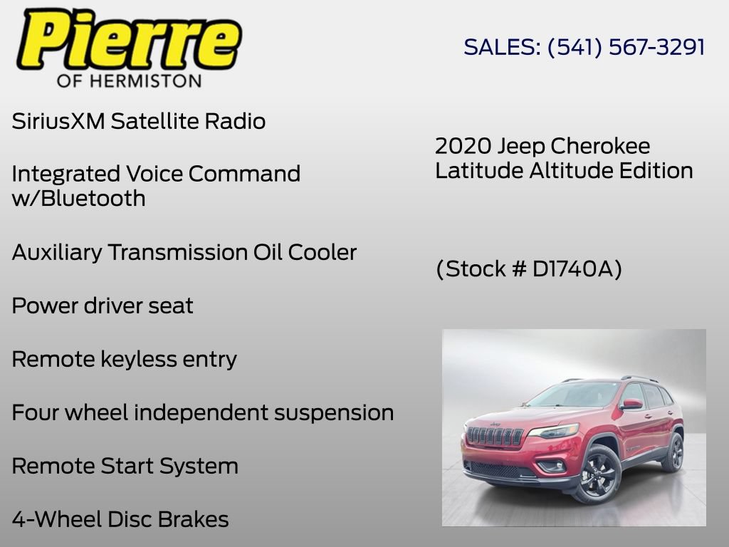 Used 2020 Jeep Cherokee Latitude Plus AWD/4WD image 18