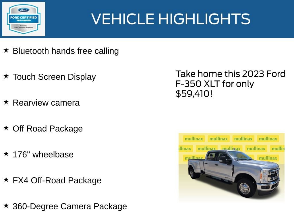 Certified 2023 Ford F350 XLT w/ 360-Degree Camera Package AWD/4WD image 22