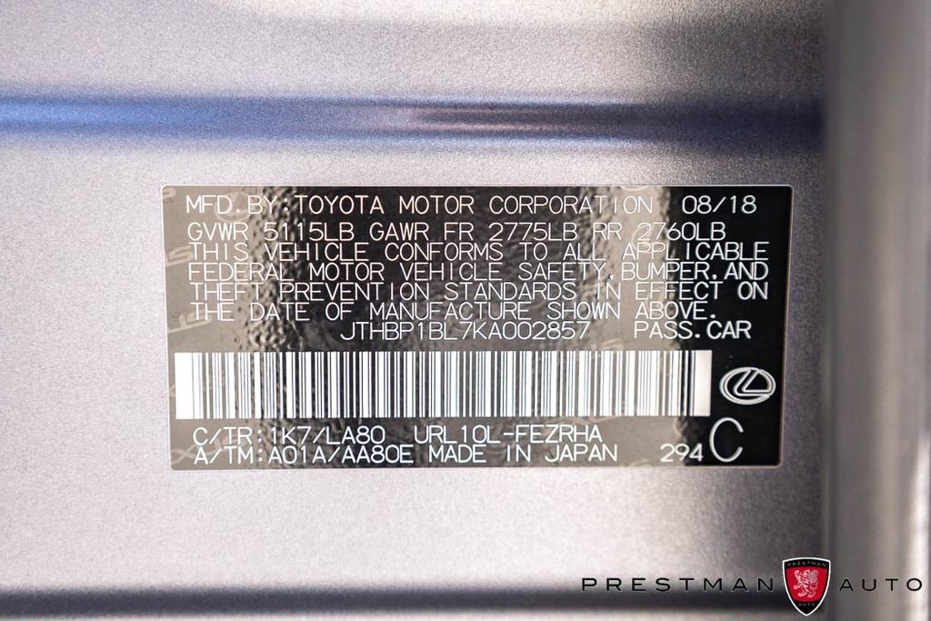 Used 2019 Lexus GS F w/ 10th Anniversary Edition RWD image 47