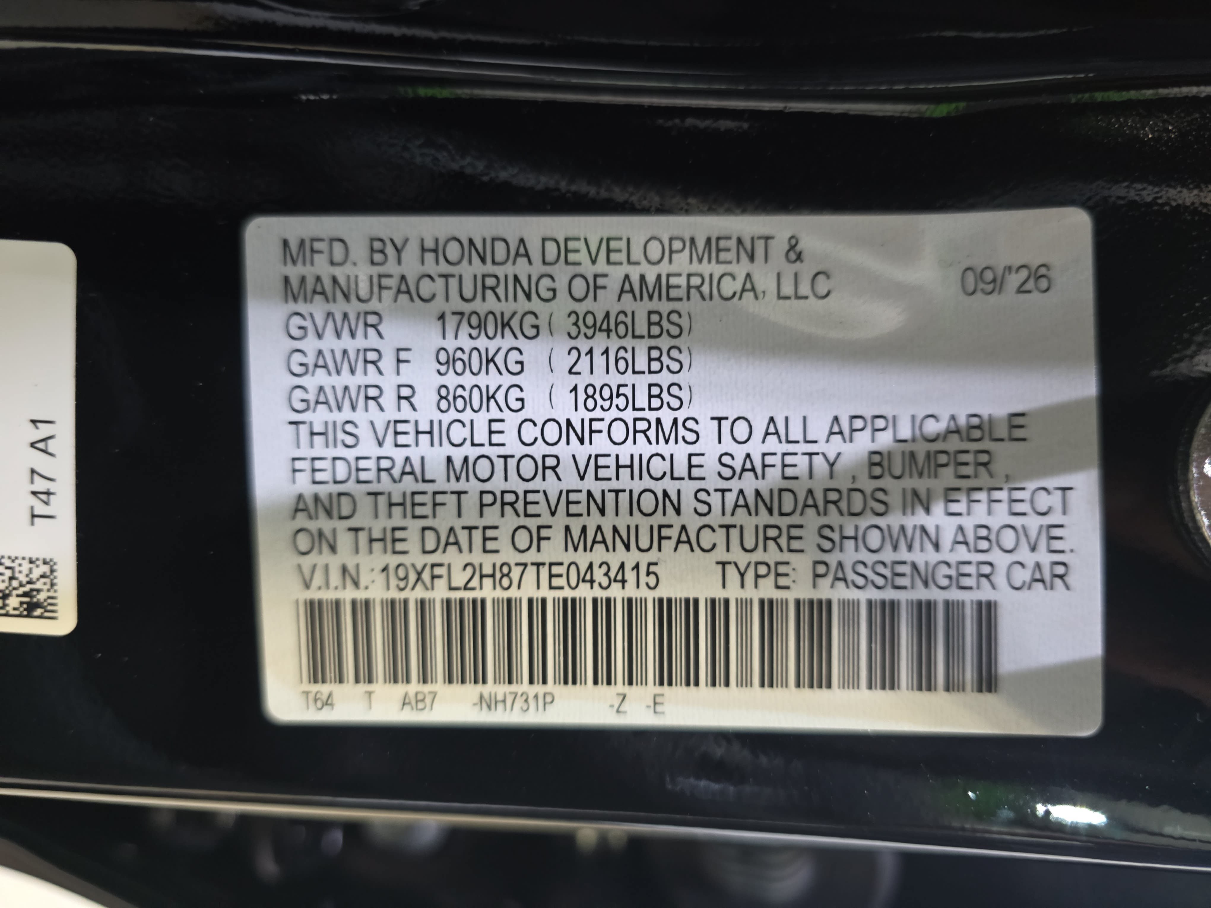 New 2026 Honda Civic Sport image 31