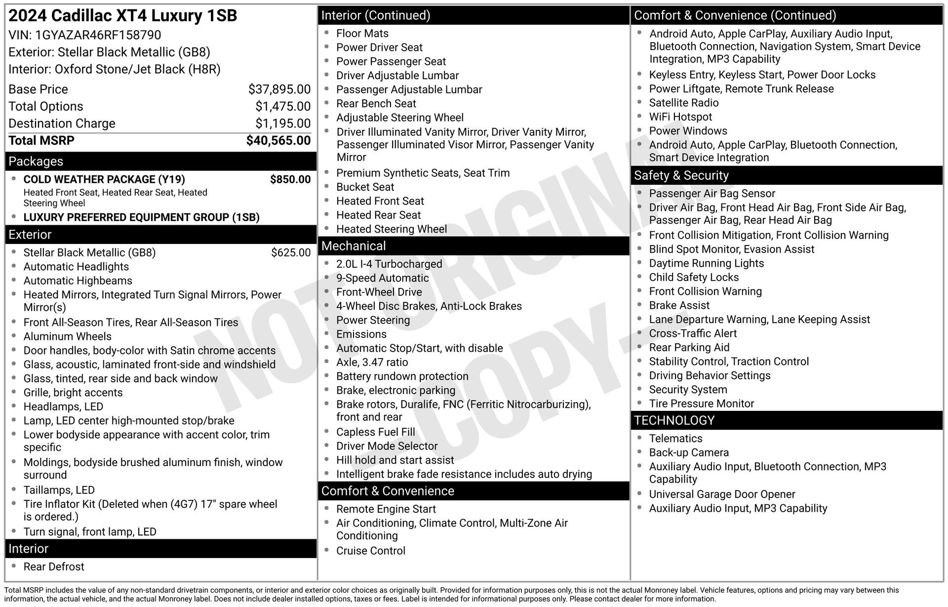 Used 2024 Cadillac XT4 Luxury w/ Cold Weather Package image 38