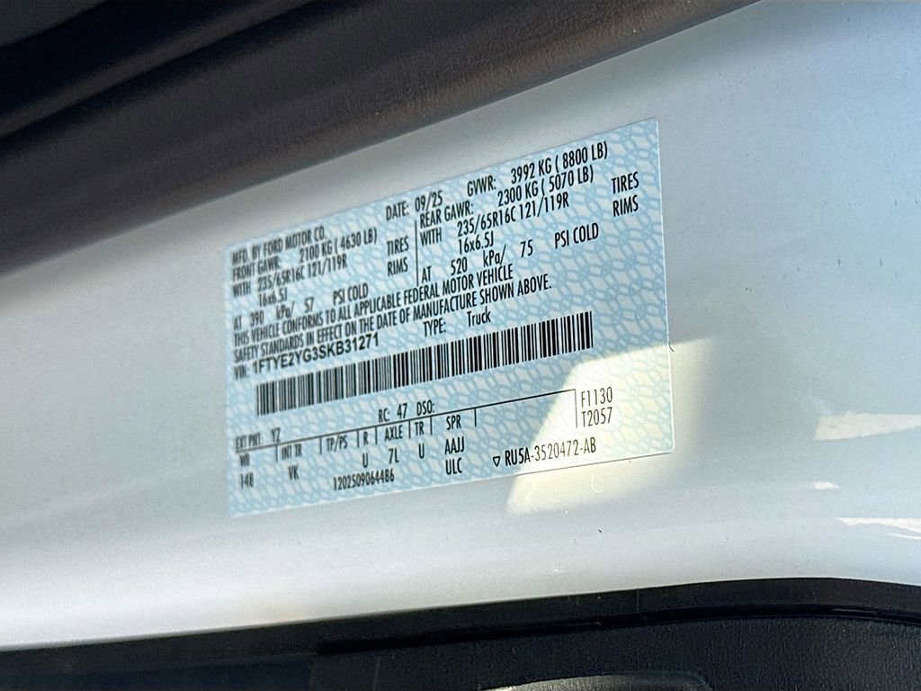 New 2025 Ford Transit 150 Low Roof AWD w/ Load Area Protection Package image 28