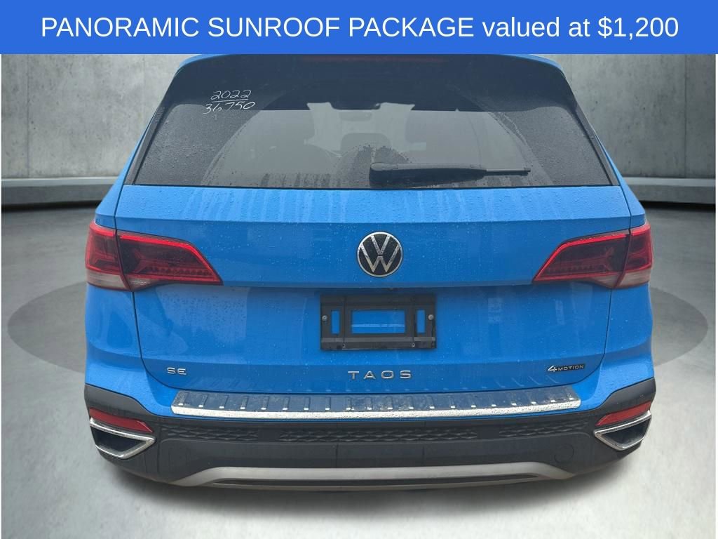 Used 2022 Volkswagen Taos SE w/ Panoramic Sunroof Package AWD/4WD image 4