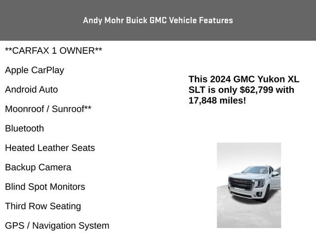 Used 2024 GMC Yukon XL SLT w/ SLT Luxury Package AWD/4WD image 4