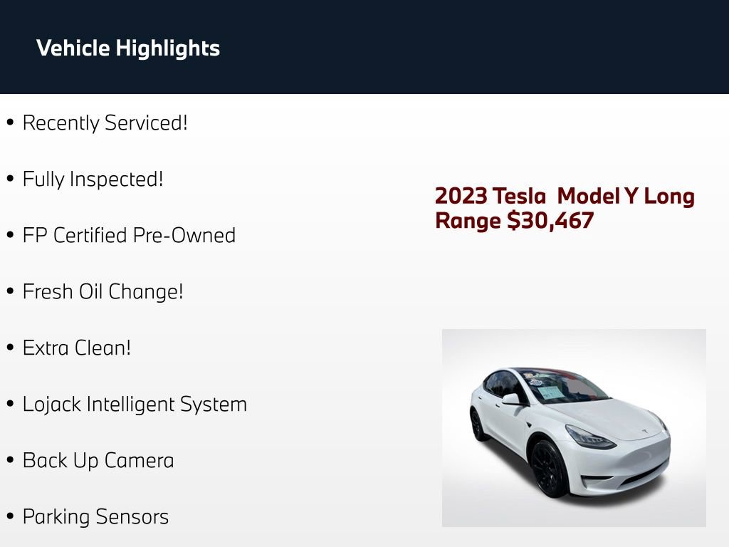 Used 2023 Tesla Model Y Long Range AWD/4WD image 2