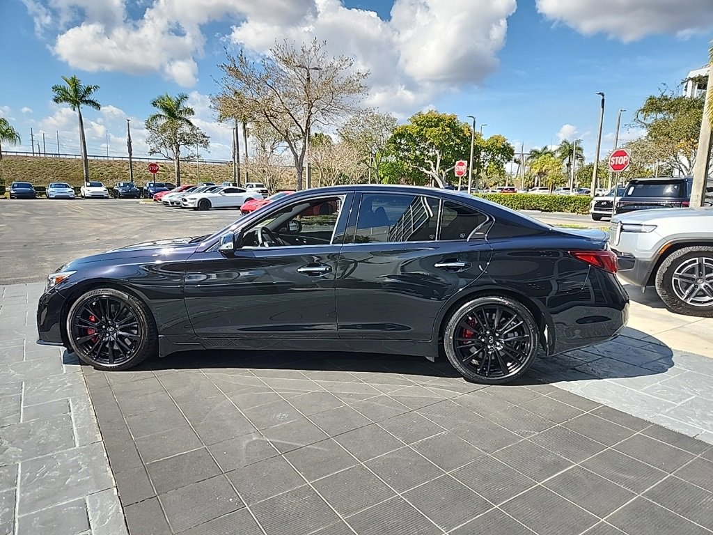 Used 2023 INFINITI Q50 Red Sport 400 w/ Black Opal Edition image 14