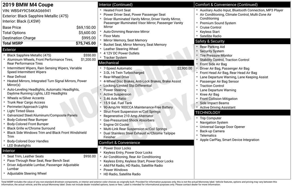 Used 2019 BMW M4 Coupe image 6
