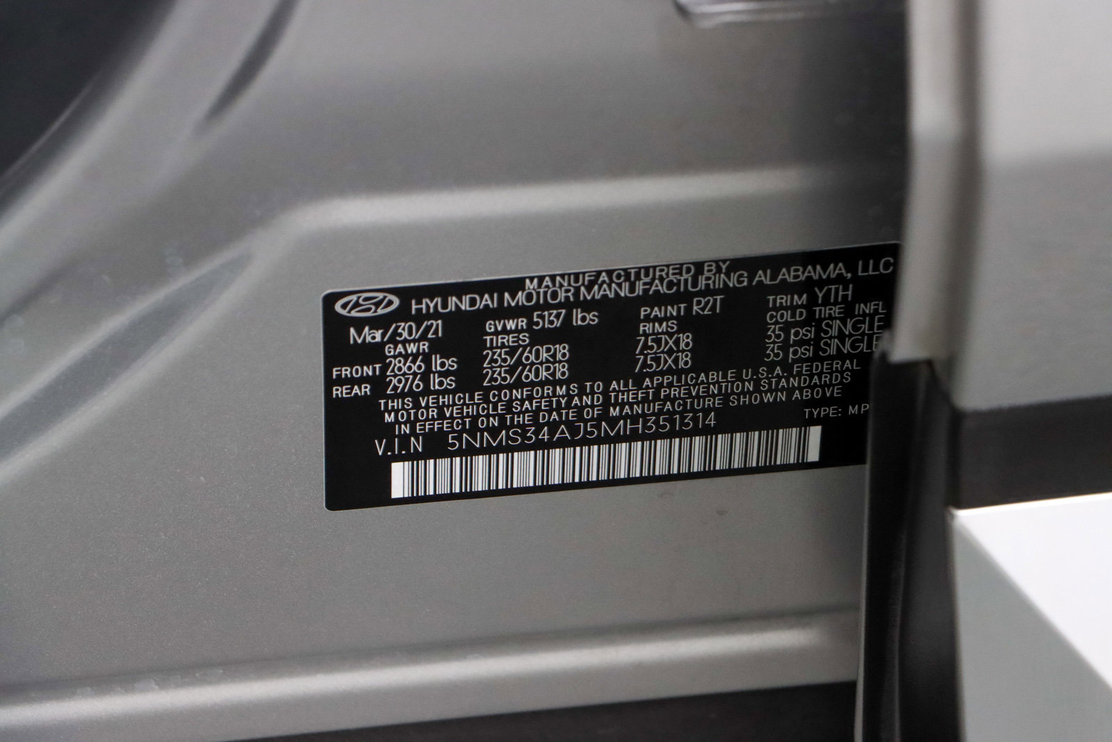 Used 2021 Hyundai Santa Fe SEL w/ Convenience + Premium Package image 33