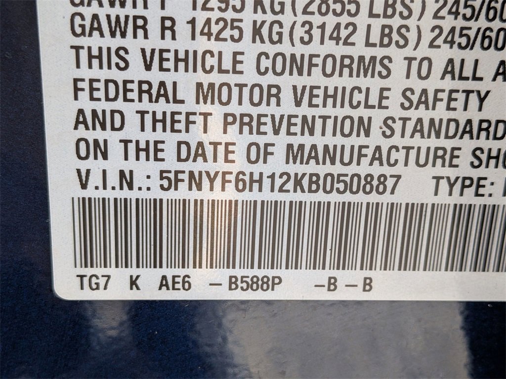 Used 2019 Honda Pilot LX image 27