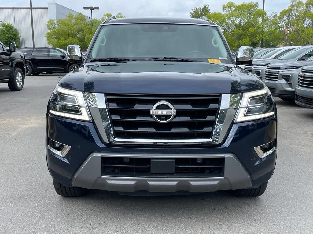 Used 2021 Nissan Armada Platinum w/ Captain's Chairs Package RWD video 2