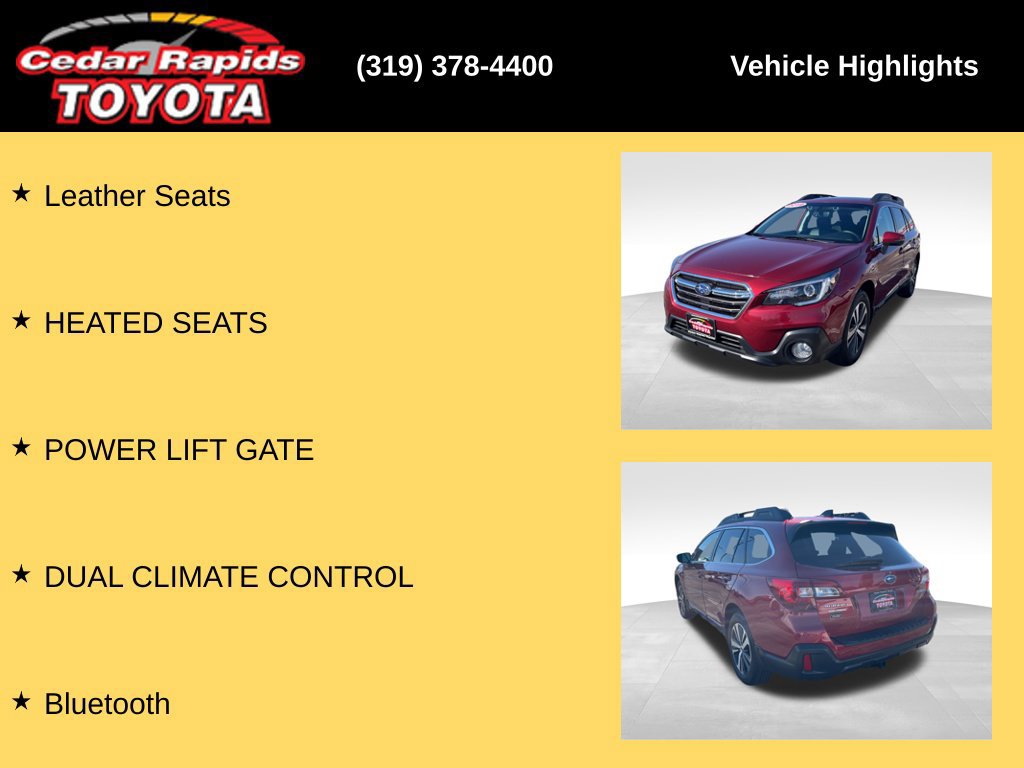 Used 2019 Subaru Outback 2.5i Limited w/ Popular Package #2 AWD/4WD image 15