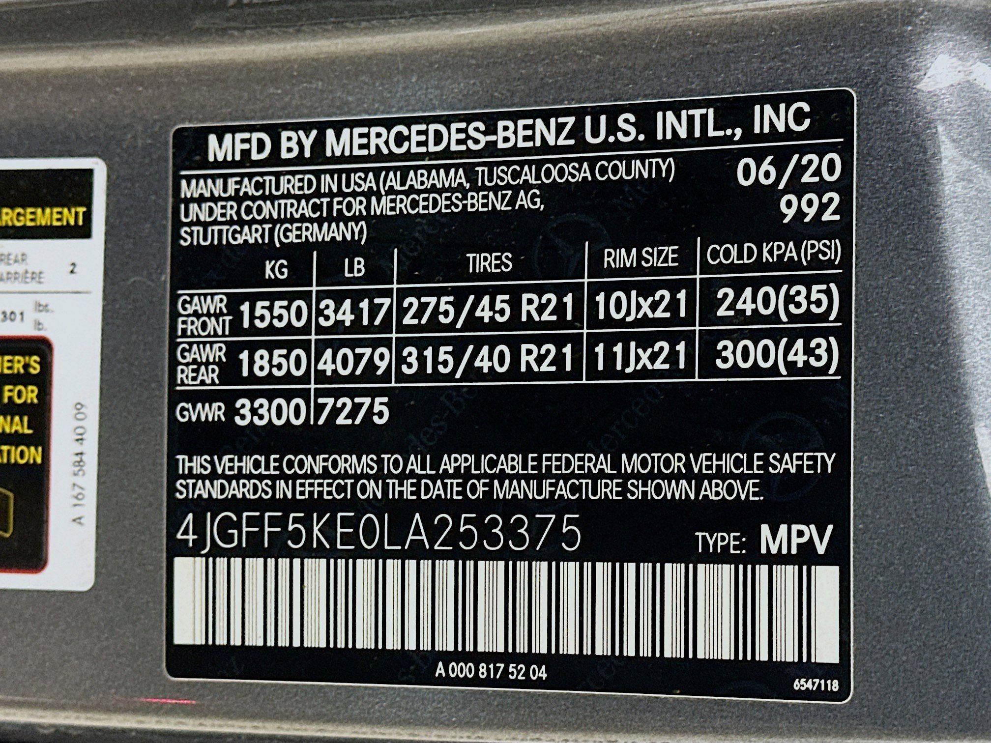 Certified 2020 Mercedes-Benz GLS 450 4MATIC image 12