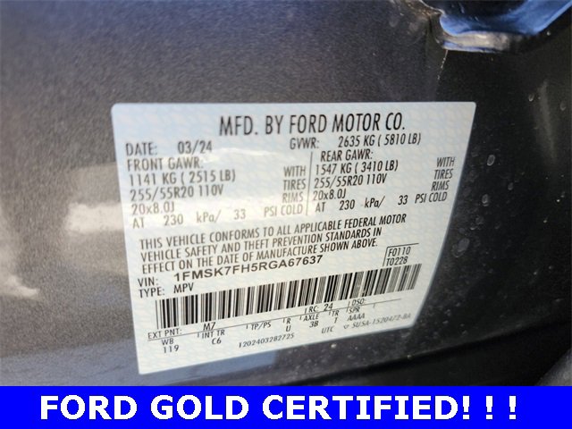 Used 2024 Ford Explorer Limited w/ Limited Technology Package image 21