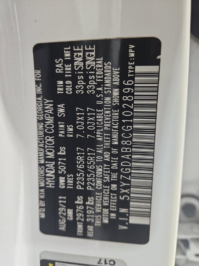 Used 2012 Hyundai Santa Fe GLS AWD/4WD image 23