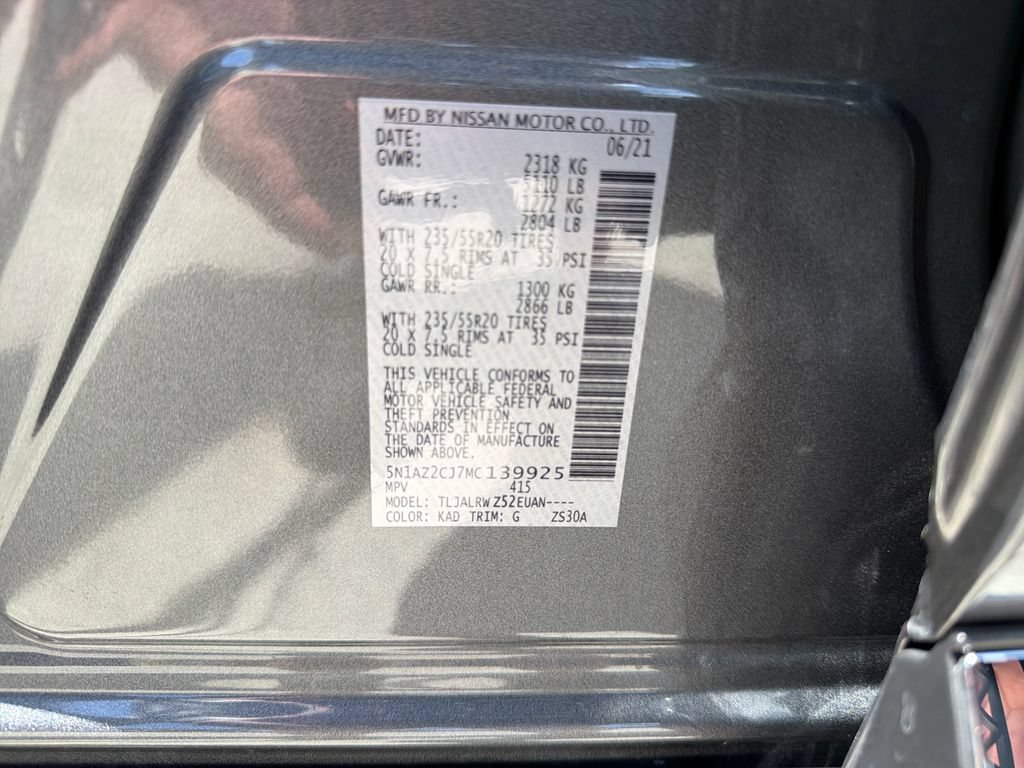 Used 2021 Nissan Murano SL FWD image 37