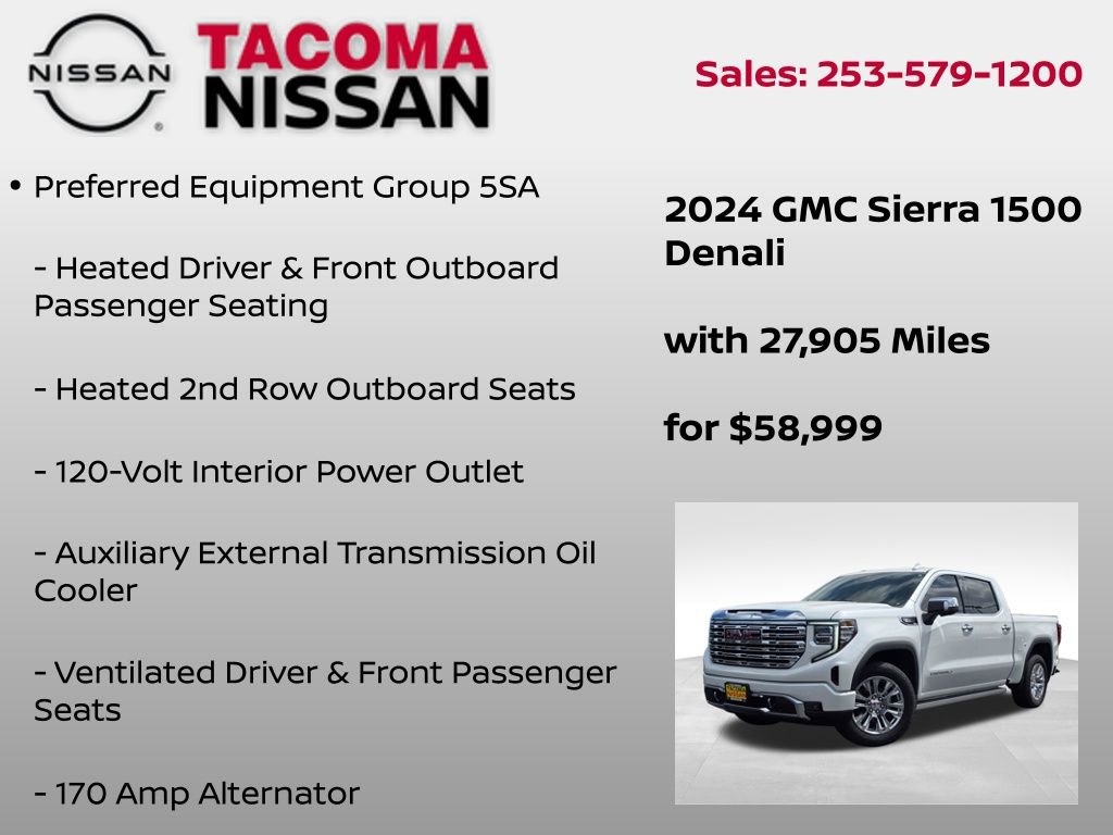 Used 2024 GMC Sierra 1500 Denali w/ Technology Package AWD/4WD image 25