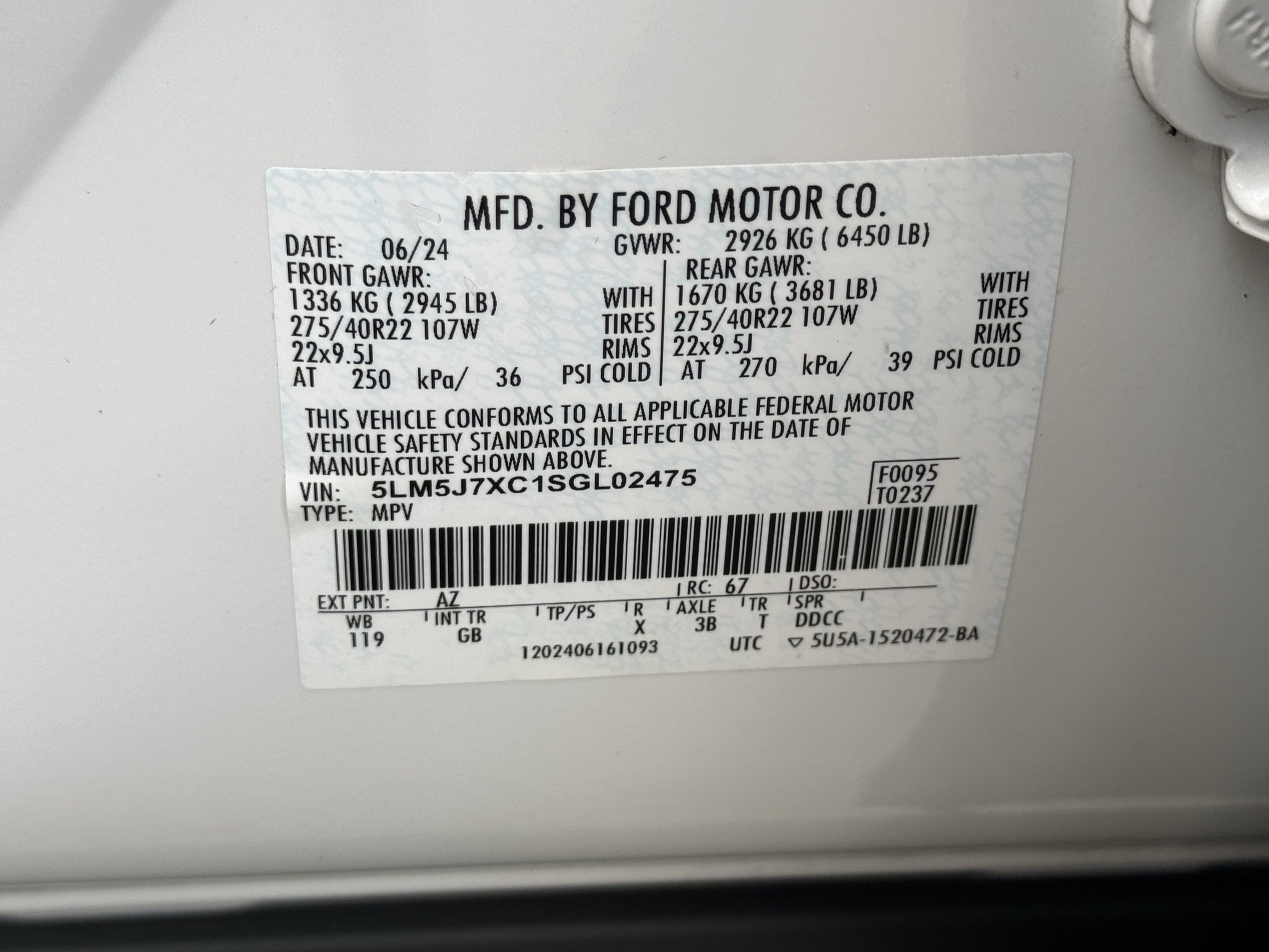 Used 2025 Lincoln Aviator Reserve w/ Equipment Group 201A AWD/4WD image 29