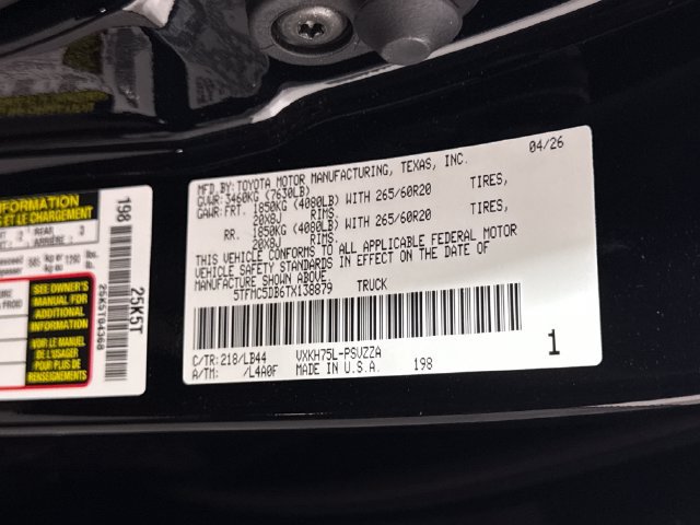 New 2026 Toyota Tundra 1794 Edition AWD/4WD image 31