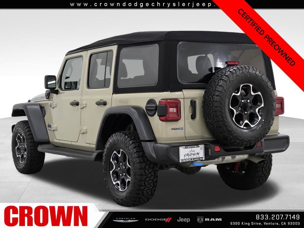 Certified 2022 Jeep Wrangler Unlimited Rubicon 4xe w/ Safety Group image 5