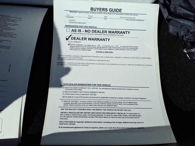 Used 2022 Ford Escape SE w/ Convenience Package image 35