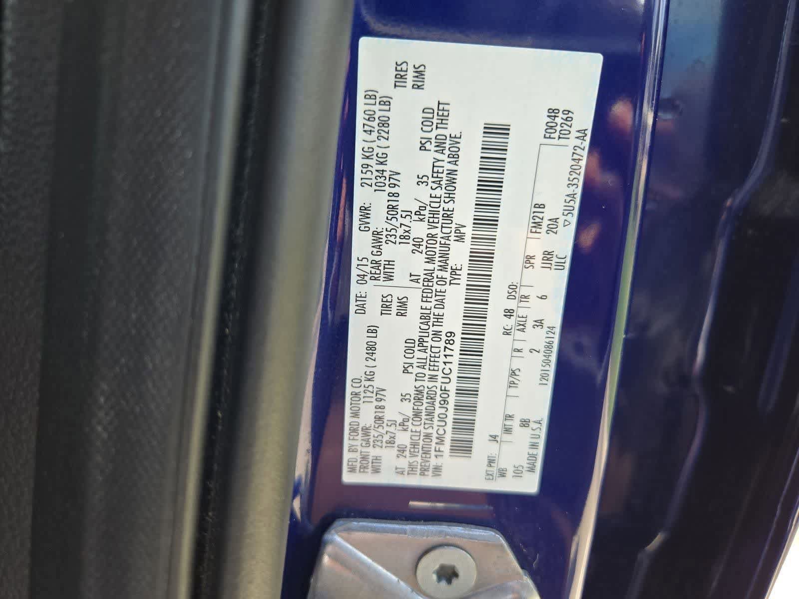 Used 2015 Ford Escape Titanium w/ Equipment Group 301A FWD image 35