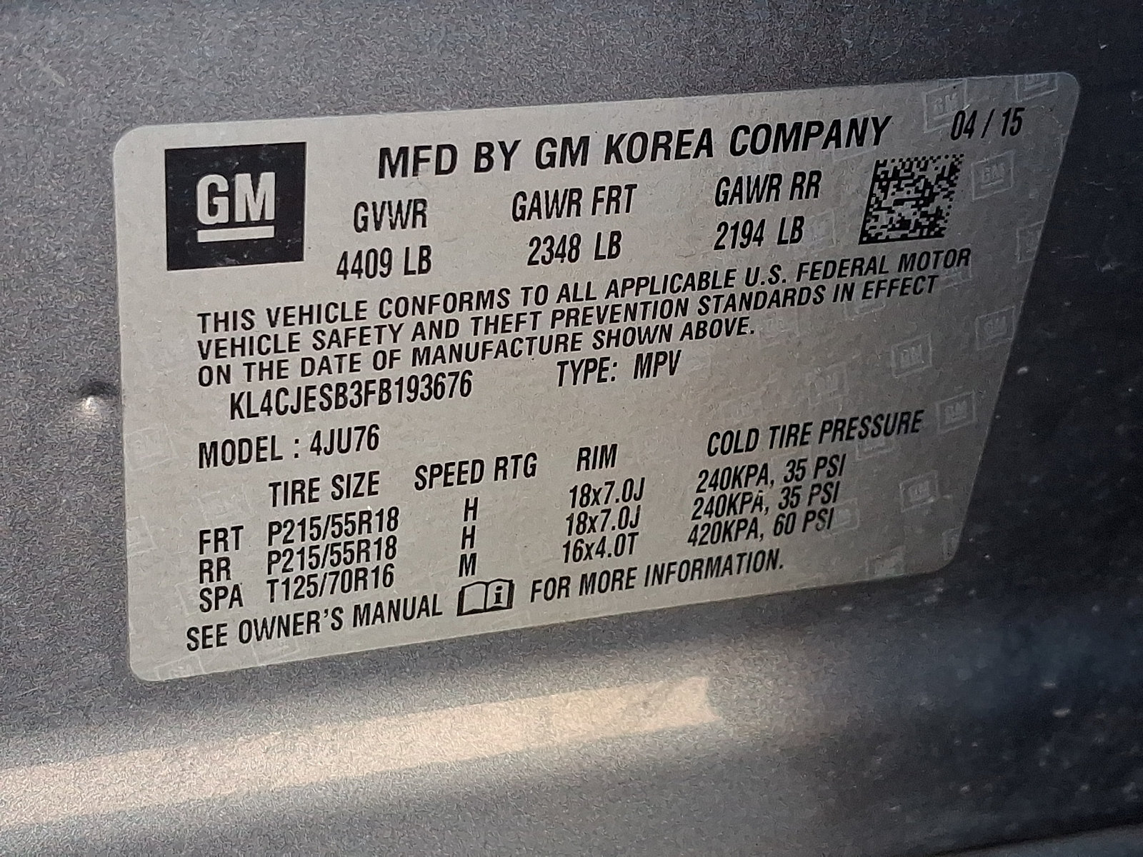 Used 2015 Buick Encore AWD image 26
