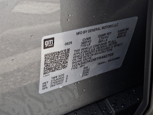 New 2026 Chevrolet Suburban Z71 w/ Z71 Off-Road Package AWD/4WD image 18