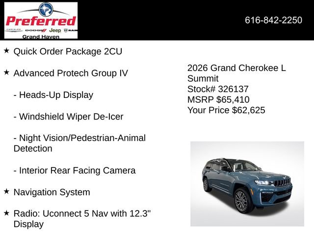 New 2026 Jeep Grand Cherokee L Summit image 6