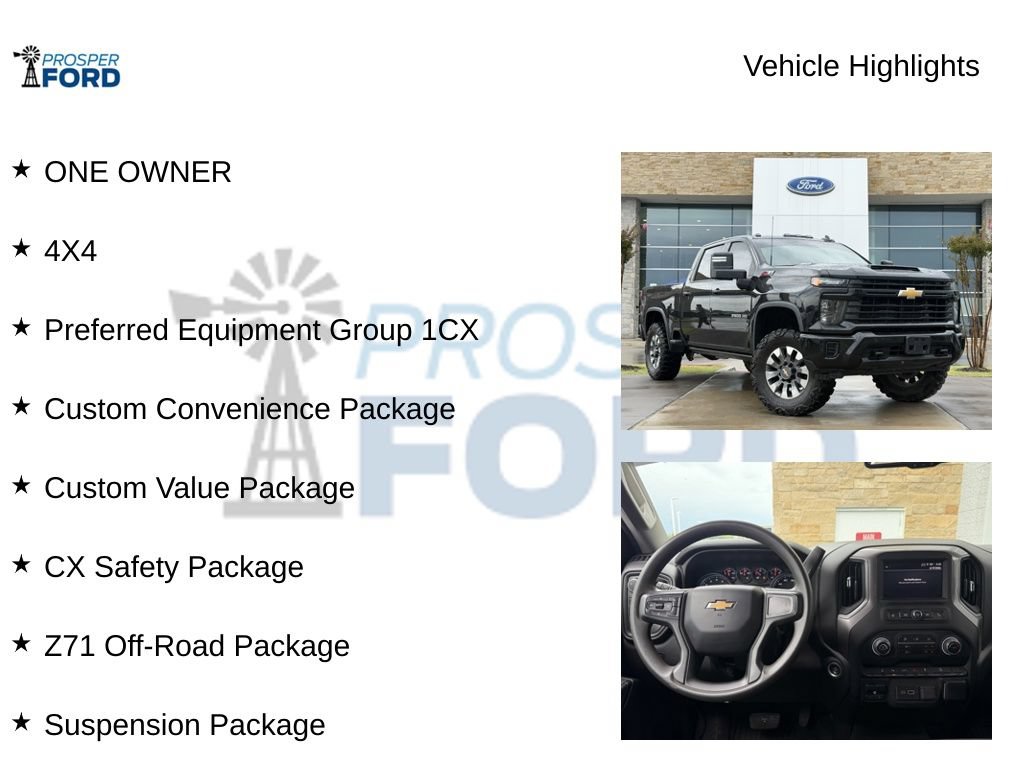 Used 2024 Chevrolet Silverado 2500 Custom w/ Custom Value Package AWD/4WD image 5