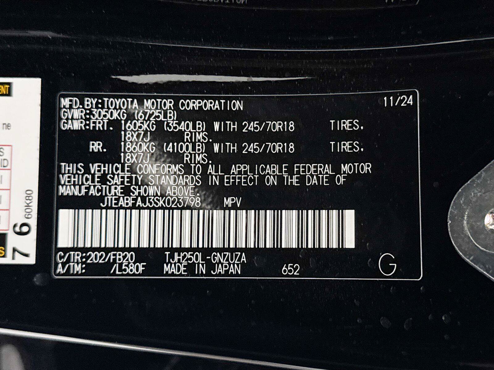 Used 2025 Toyota Land Cruiser 1958 AWD/4WD image 37