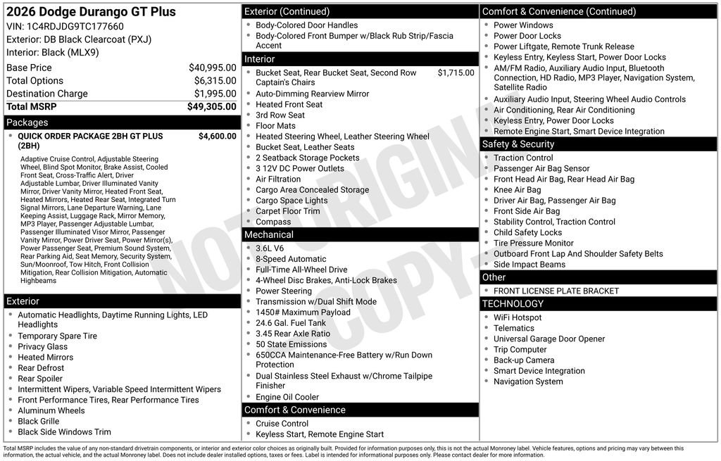 New 2026 Dodge Durango GT AWD/4WD image 27