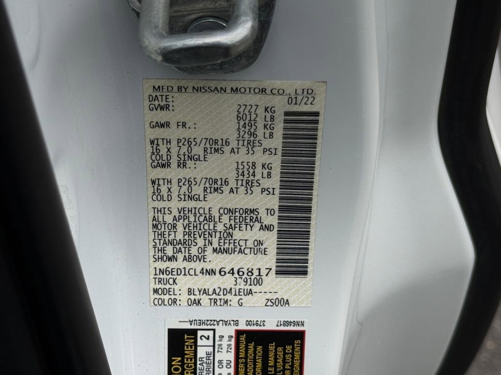 Used 2022 Nissan Frontier S RWD image 22