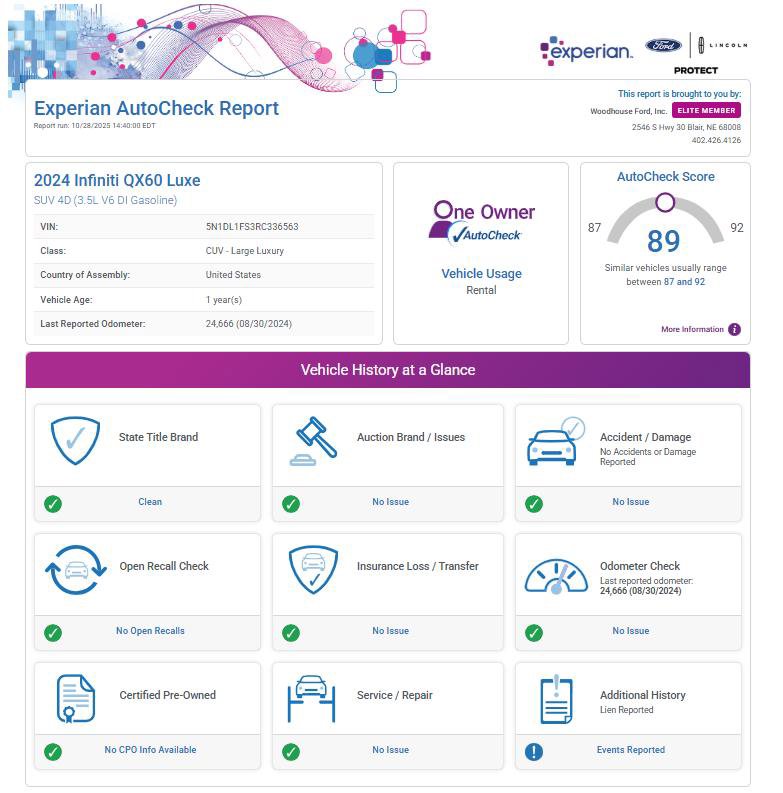 Certified 2024 INFINITI QX60 Luxe image 22