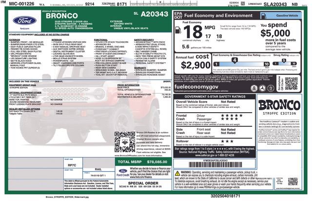 Used 2025 Ford Bronco Stroppe Edition image 16
