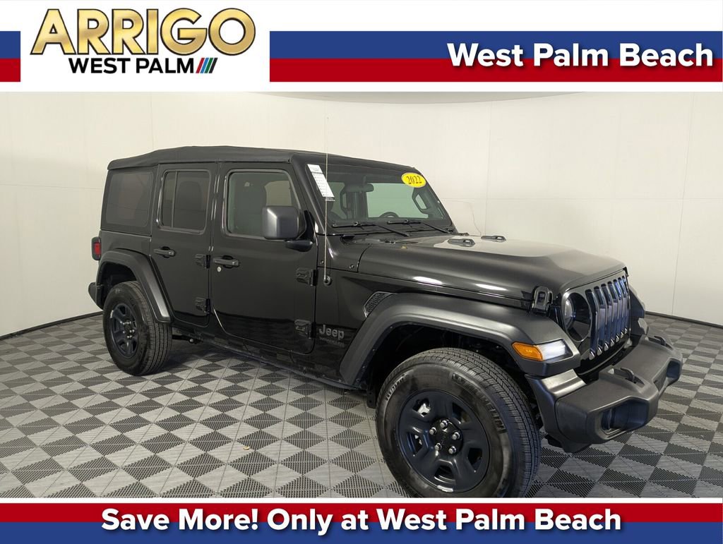 Certified 2022 Jeep Wrangler Unlimited Sport image 1