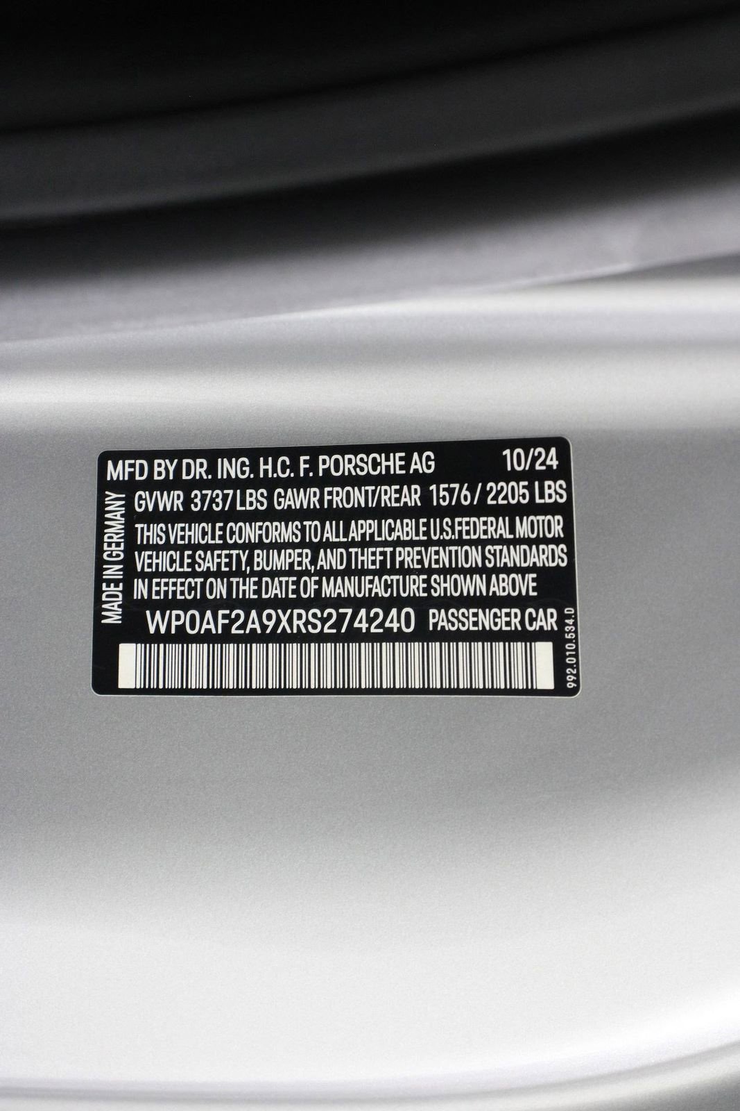Certified 2024 Porsche 911 GT3 RS RWD image 17