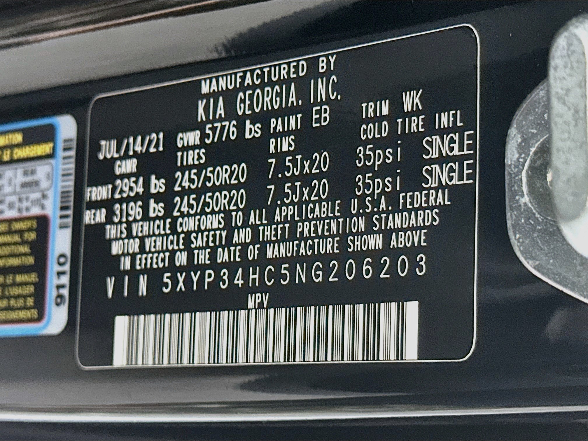 Used 2022 Kia Telluride EX w/ EX Premium Package FWD image 12