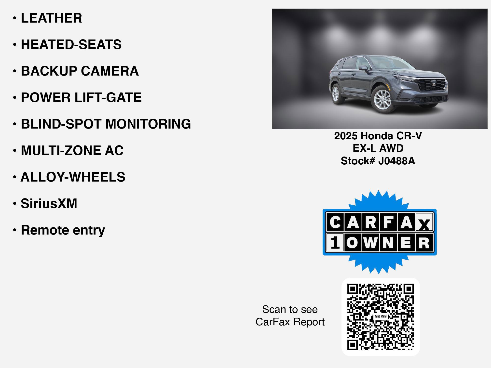 Used 2025 Honda CR-V EX-L image 7