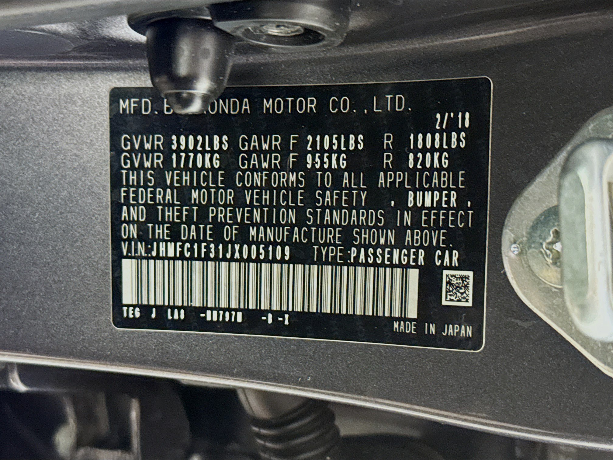 Used 2018 Honda Civic EX-T image 38