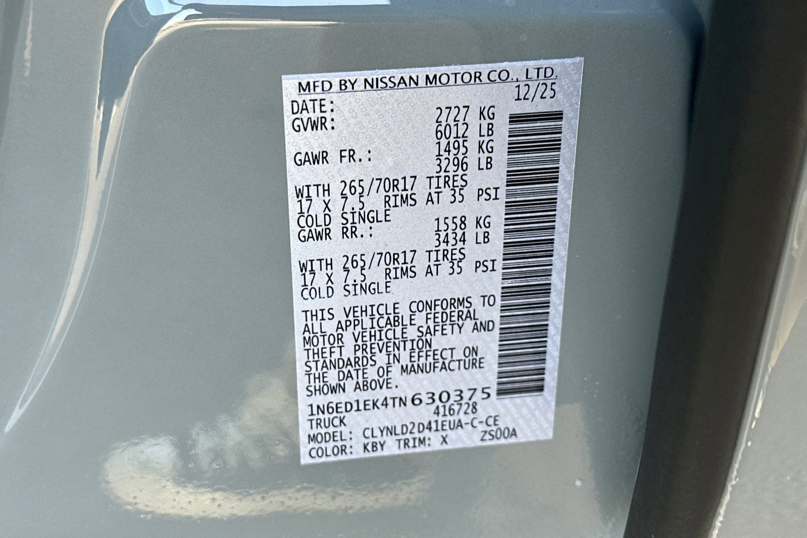 New 2026 Nissan Frontier PRO-4X w/ Pro-4x Convenience Package image 34