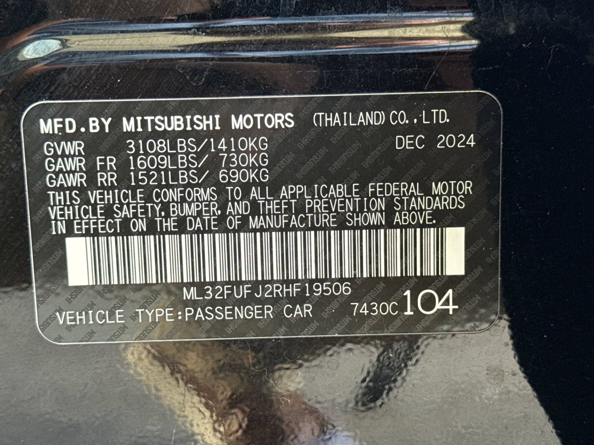 Used 2024 Mitsubishi Mirage G4 LE FWD image 16