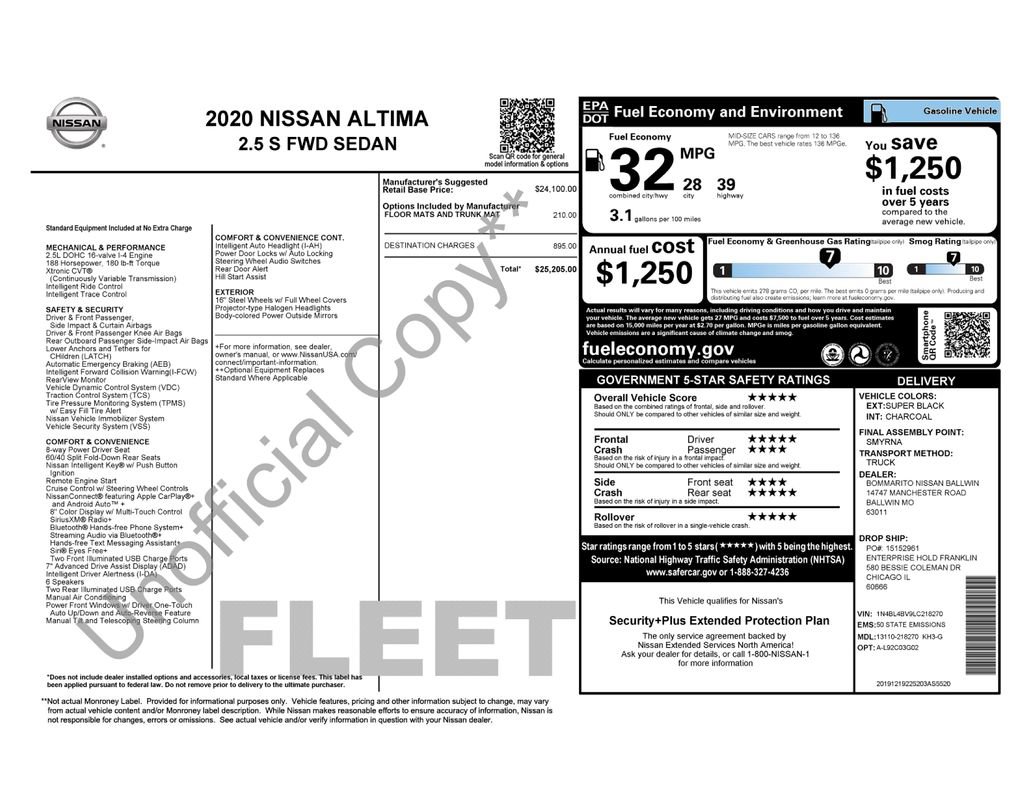 Used 2020 Nissan Altima 2.5 S image 17