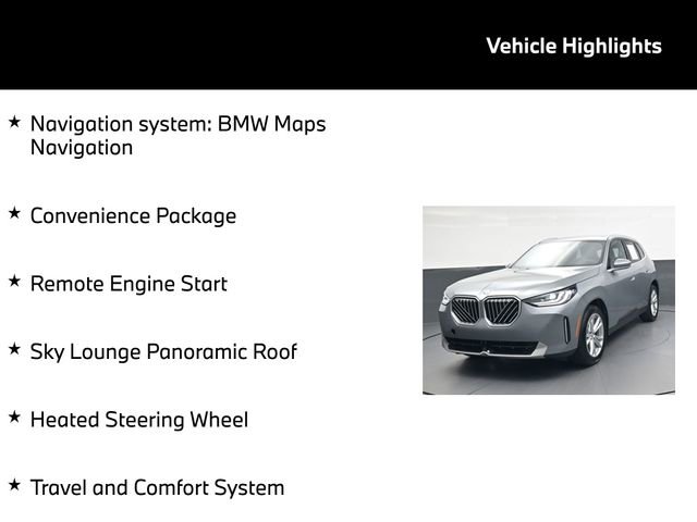 Used 2025 BMW X3 xDrive30i w/ Convenience Package image 5