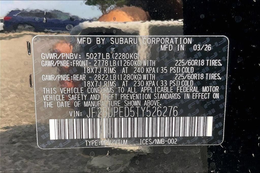 New 2026 Subaru Outback Touring AWD/4WD image 12